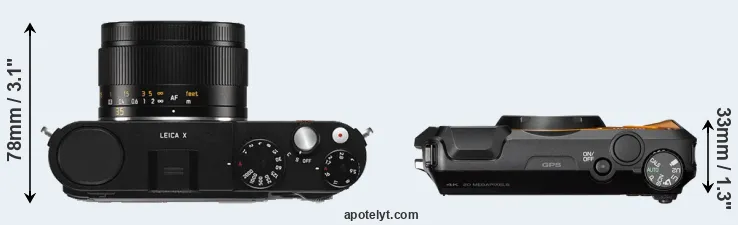 Compare X Typ 113 versus WG-6 top