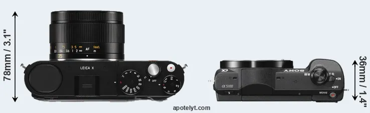 Compare X Typ 113 versus A5100 top