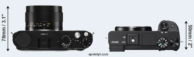 Compare X Typ 113 versus A6400 top