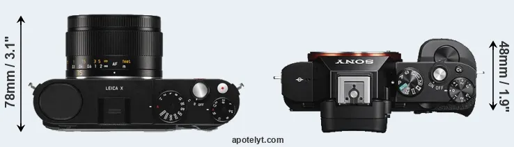 Compare X Typ 113 versus A7S top