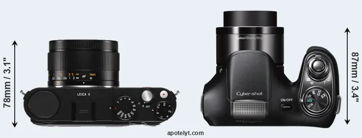 Compare X Typ 113 versus H200 top