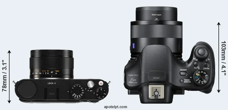 Compare X Typ 113 versus HX400V top