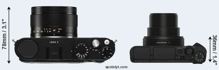 Compare X Typ 113 versus HX80 top