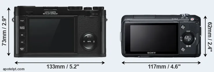 Comparison X Typ 113 or NEX-3 rear