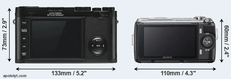 Comparison X Typ 113 or NEX-C3 rear