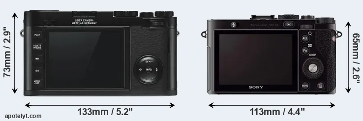 Comparison X Typ 113 or RX1 rear