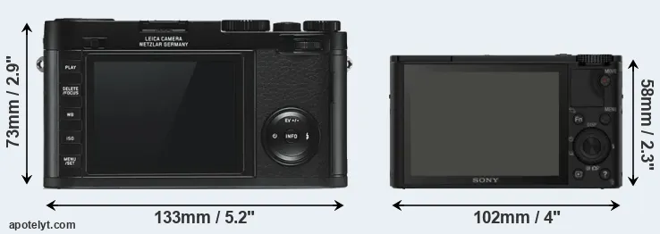 Comparison X Typ 113 or RX100 rear