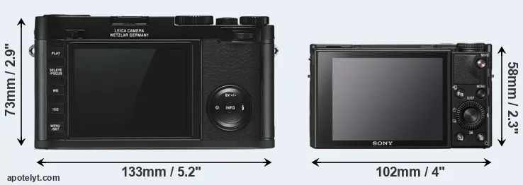 Comparison X Typ 113 or RX100 VII rear