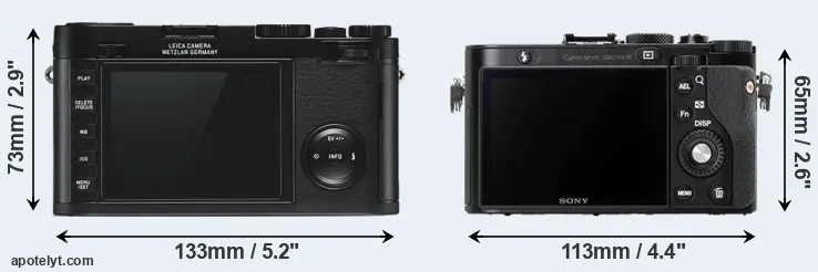 Comparison X Typ 113 or RX1R rear