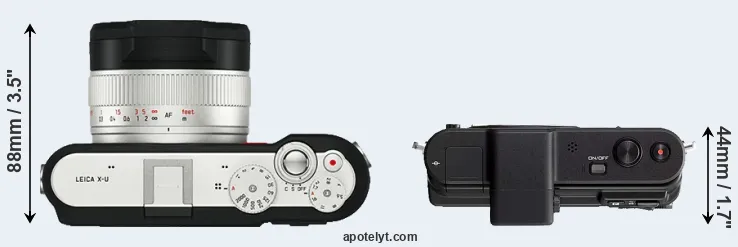 Compare X-U Typ 113 versus V1 top