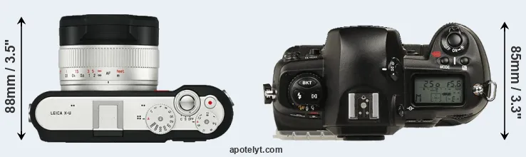 Compare X-U Typ 113 versus D1 top