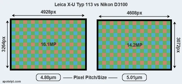 X-U Typ 113 versus D3100 MP