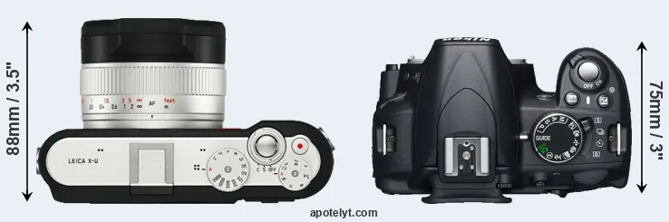Compare X-U Typ 113 versus D3100 top