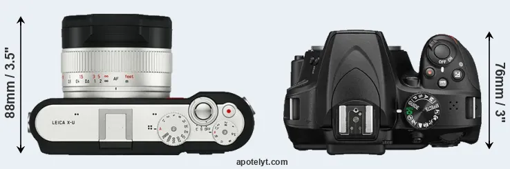 Compare X-U Typ 113 versus D3400 top