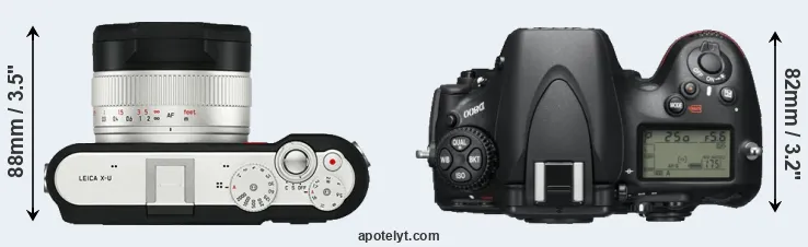 Compare X-U Typ 113 versus D800 top