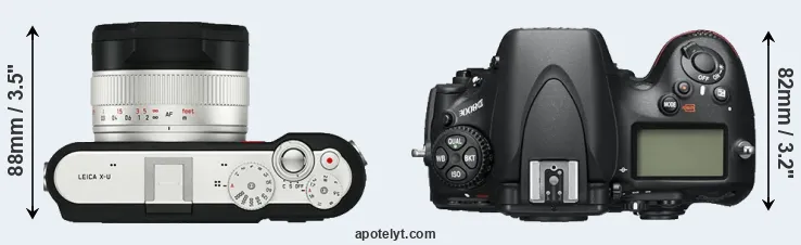 Compare X-U Typ 113 versus D800E top