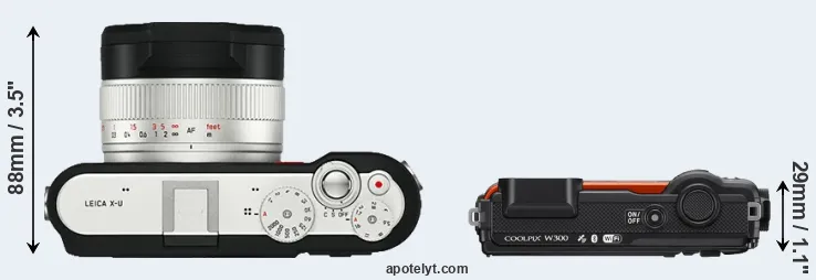 Compare X-U Typ 113 versus W300 top