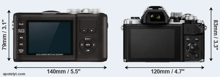 Comparison X-U Typ 113 or E-M10 II rear