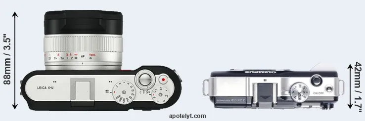Compare X-U Typ 113 versus E-PL1 top