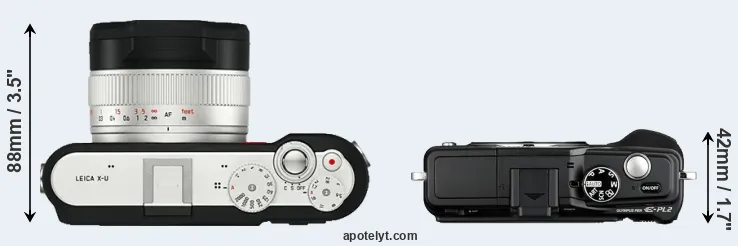 Compare X-U Typ 113 versus E-PL2 top