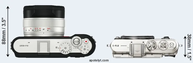Compare X-U Typ 113 versus E-PL8 top