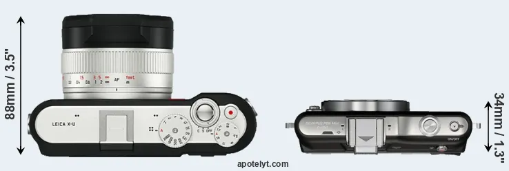 Compare X-U Typ 113 versus E-PM1 top