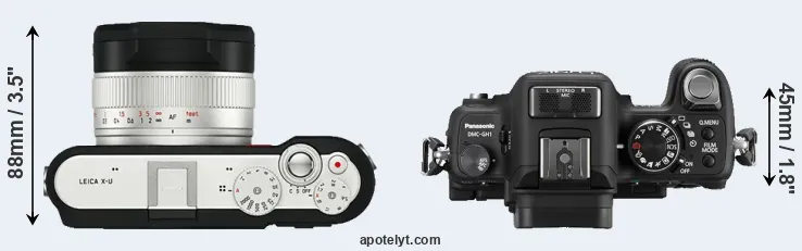 Compare X-U Typ 113 versus GH1 top