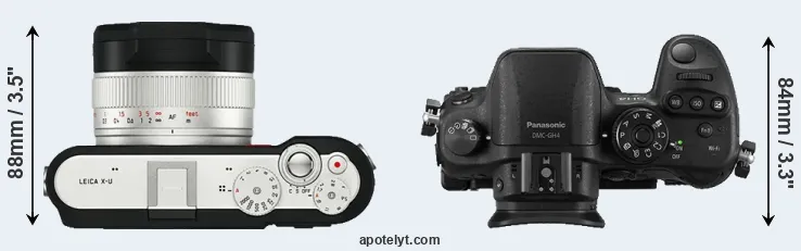 Compare X-U Typ 113 versus GH4 top
