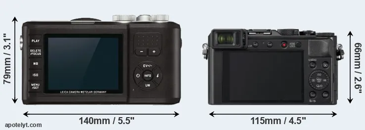 Comparison X-U Typ 113 or LX100 II rear