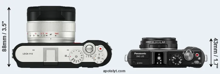 Compare X-U Typ 113 versus LX5 top