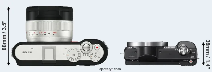 Compare X-U Typ 113 versus A5000 top