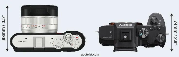 Compare X-U Typ 113 versus A7 III top