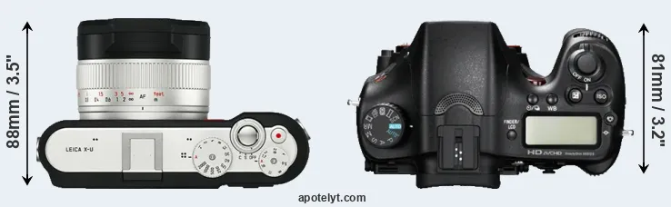 Compare X-U Typ 113 versus A77 top