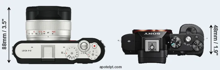 Compare X-U Typ 113 versus A7S top