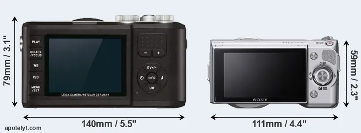 Comparison X-U Typ 113 or NEX-5 rear