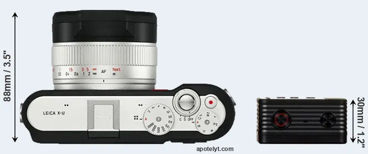 Compare X-U Typ 113 versus RX0 top