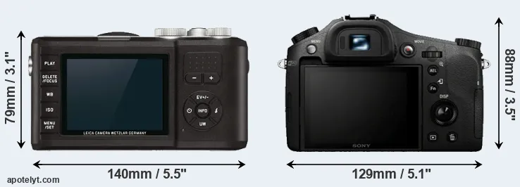 Comparison X-U Typ 113 or RX10 rear