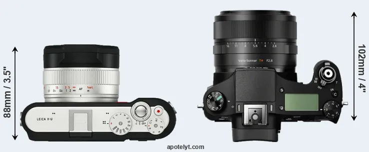Compare X-U Typ 113 versus RX10 top
