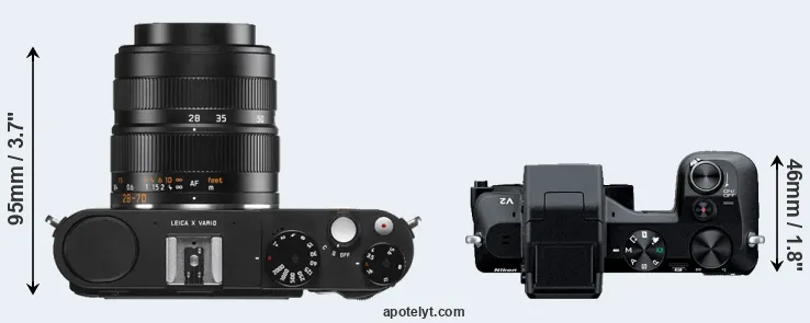 Compare X Vario versus V2 top