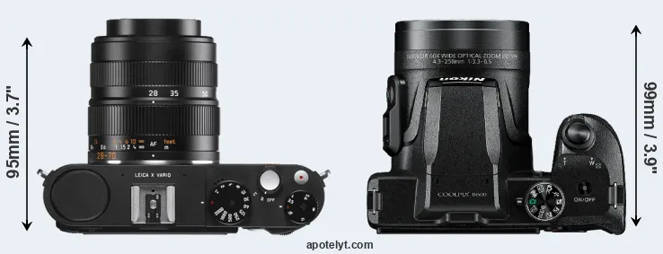 Compare X Vario versus B600 top