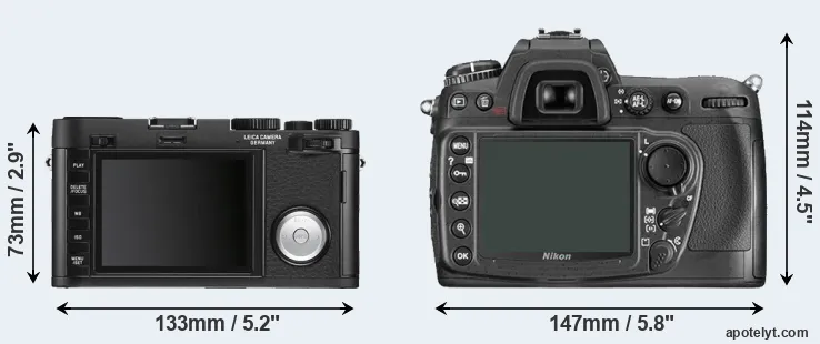Comparison X Vario or D300 rear