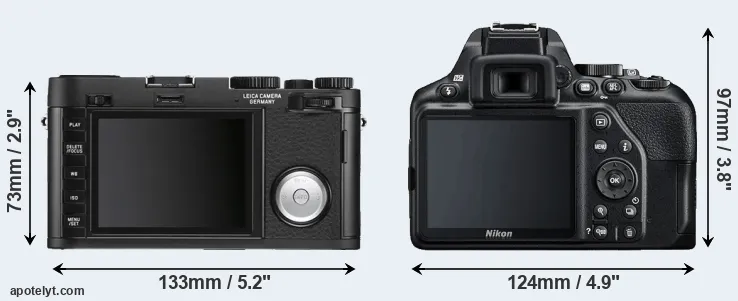 Comparison X Vario or D3500 rear