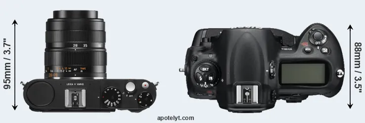 Compare X Vario versus D3S top