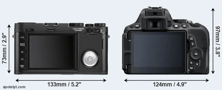 Comparison X Vario or D5500 rear