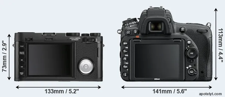 Comparison X Vario or D750 rear