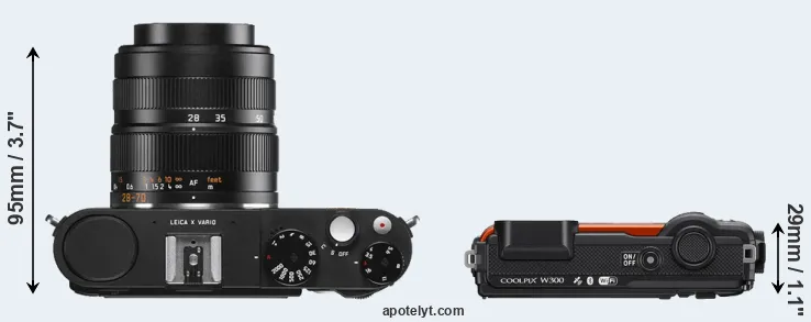 Compare X Vario versus W300 top