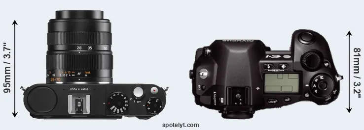 Compare X Vario versus E-1 top