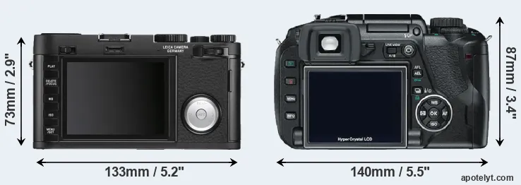Comparison X Vario or E-330 rear