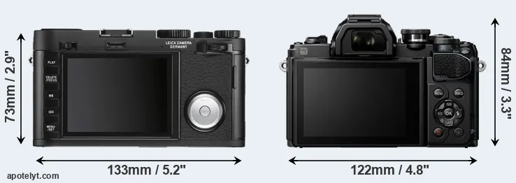 Comparison X Vario or E-M10 III rear