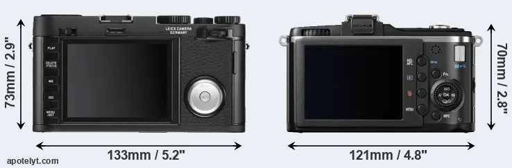Comparison X Vario or E-P2 rear